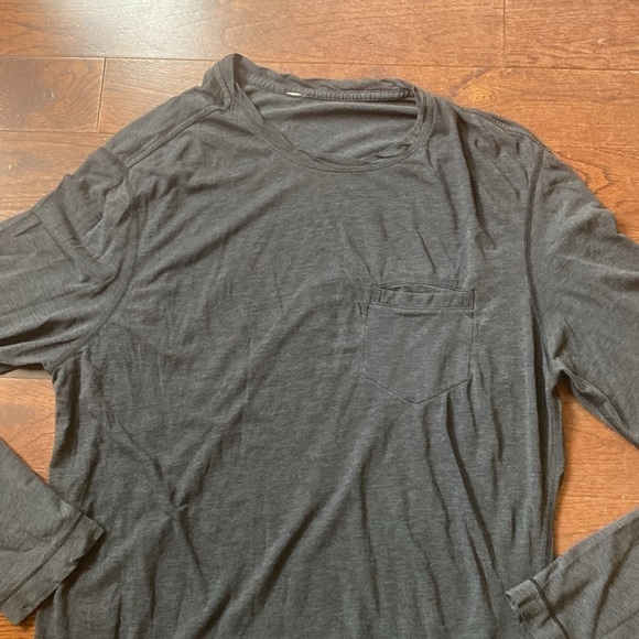 Lululemon Mens Large Longsleeve Cotton Tee - Picture 3 of 8